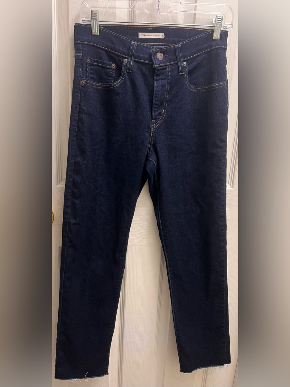 Dark Blue Women’s Straight-Leg Levi’s Jeans